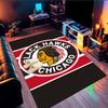 Chicago-Blackhawks Logo Bereichsteppich Geeignet für Innen- und Außenbereiche, Teppiche für Küchen, Häuser, Büros, Wohnzimmer, Heimdekoration, Weihnachtsgeschenk