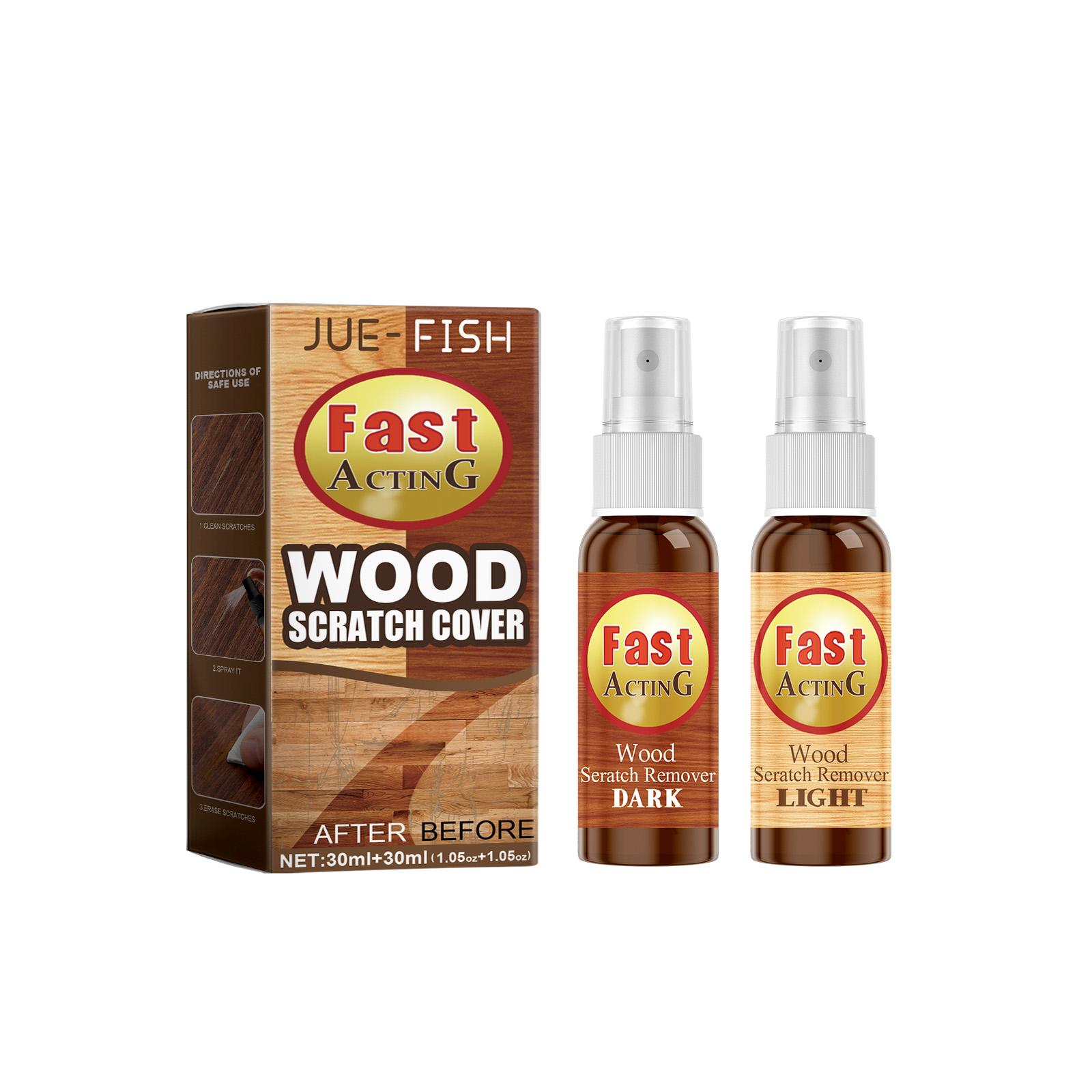 JUE-FISH Wood Floor Scratch Repair Agent Scratch Color Filler Spray Furniture Floor Renovation and Repair Paint
