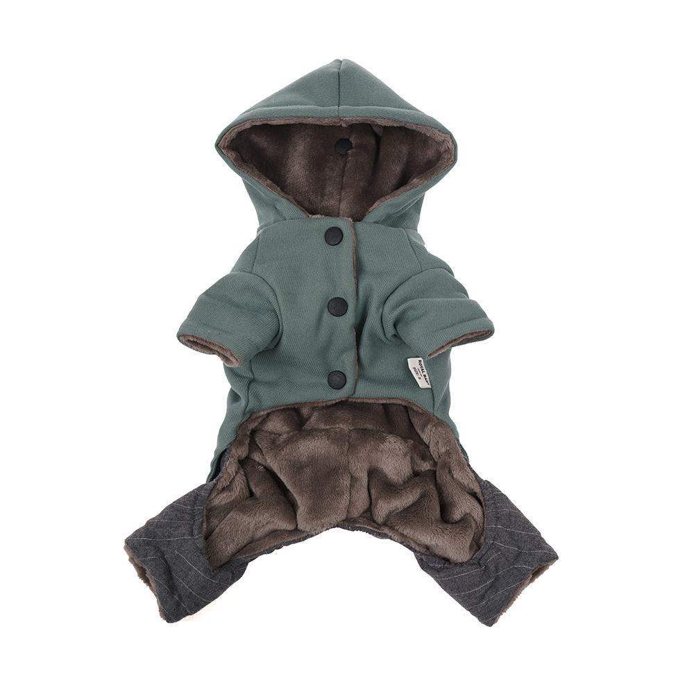 

Новий одяг для домашніх собак, потовщений та теплий одяг для собак на чотири лапи на осінь та зиму, модний, простий та зручний одяг для собак L