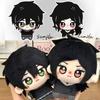 10 cm Anime La Tombe d'Andy et Leyley Peluche Pendentif Mignon Cosplay Imprimé Corps Sac à Dos Ornement Porte-clés Cadeaux d'Anniversaire