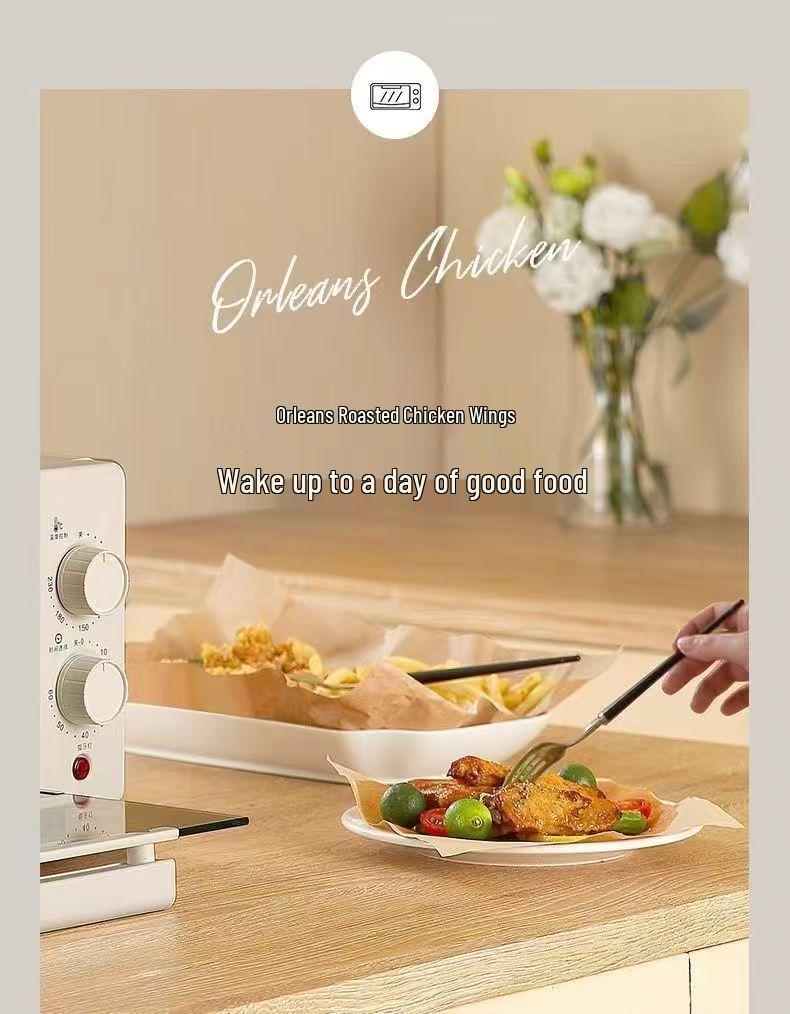 Large Capacity Electric Microwave Oven with Independent Temperature Control and Auto Functions for Tarts & Sweet Potatoes