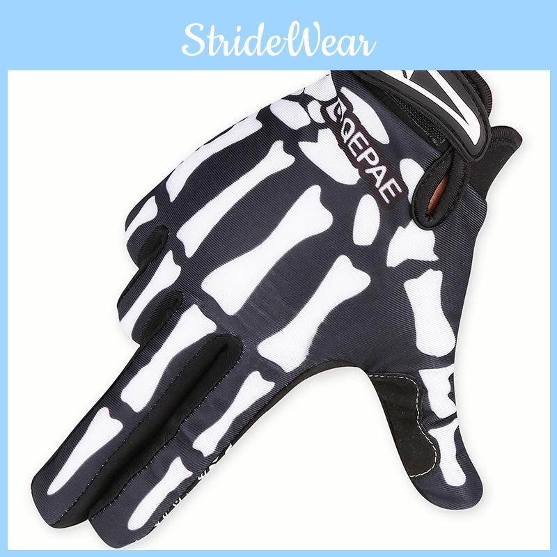 Versatile Adult Cycling Gloves For Winter Motorcycle Use With Comfortable Stretch Fabric