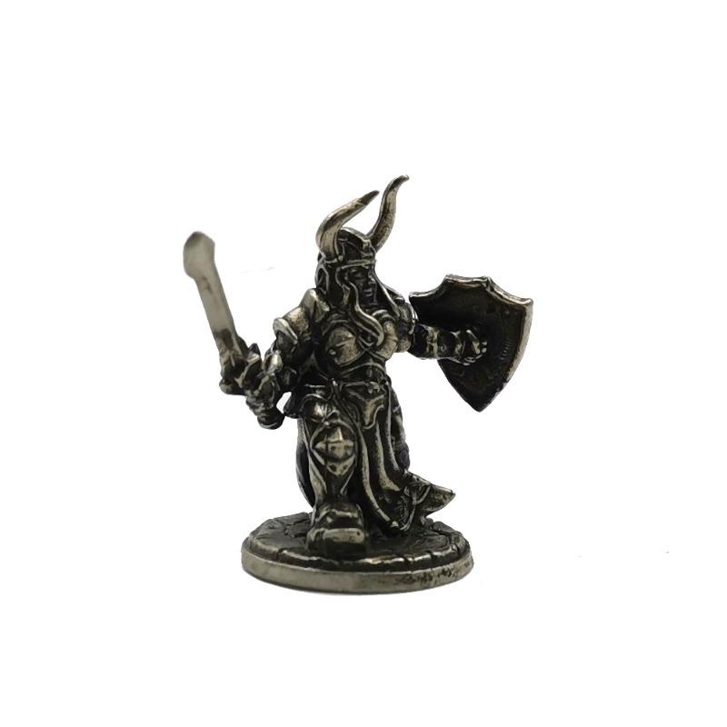 1PC Dwarf Legion Axe Soldiers Models Toy Figurines Miniatures Metal Copper Mens Gifts Desktop Ornaments Decorations