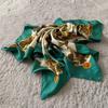 Used Hermes Carre90 Scarf Egypt Caty Green Silk