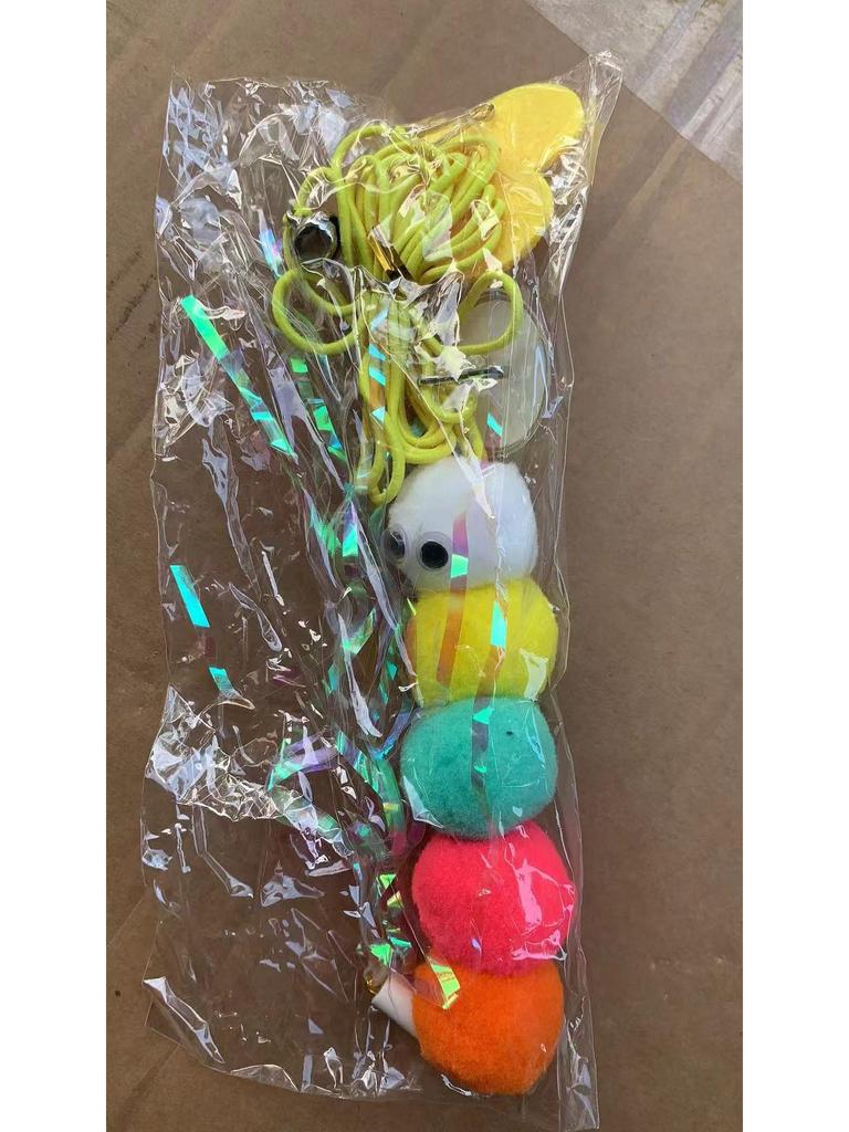 Door-Hanging Cat Toy: Feather, Bell & Mouse for Self-Entertainment & Boredom Relief
