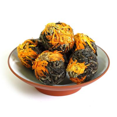 HelloYoung 100g 2017 Nagietek Lekarski Yunnan Pu'er Puerh Herbata Surowa Kula Tuo