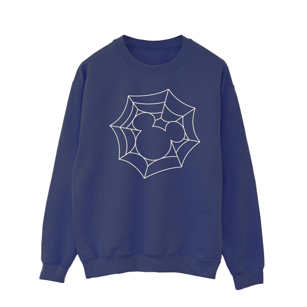 Disney Mens Mickey Mouse Spider Web Sweatshirt