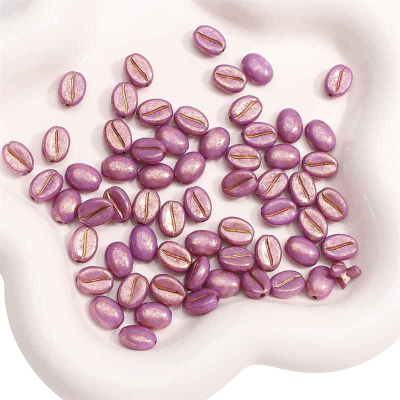 

Бусины для браслета ручной работы 8x10 мм Акриловые кофейные зерна Бусины-рассыпки Аксессуары для самостоятельного изготовления Бусины для браслетов Нитки для браслетов Разделительные бусины about 20pcs x 1 bag