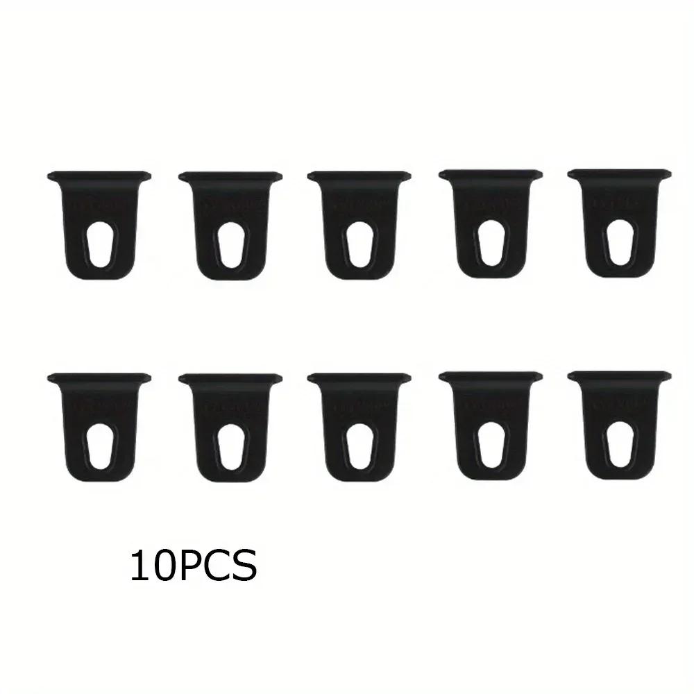 10pcs White/Black Universal Awning Clothes Hook Racks for RV Camper Caravan Party Light Holder RV Awnning Hook Accessories