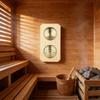 Wall Mount Hygrometer Sauna Hygrometer Steam Room Humidity Range 0 100 RH Easy Wall Installation For Wine Cellars
