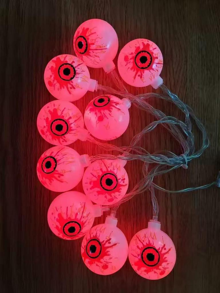 Cross-Border Halloween LED Ghost Eye Lights - Spooky Decoration for Festive Atmosphere