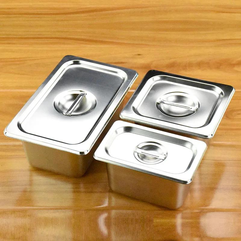 

3 шт. Тарелки для шведского стола, из нержавеющей стали, квадратные кастрюли, поднос