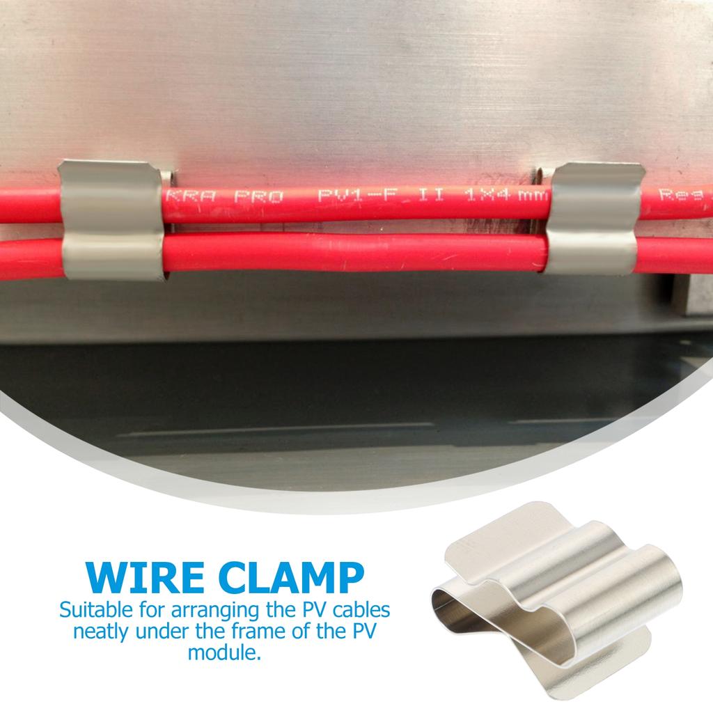 50 buc Clip Cablu Panou Solar Oțel Inoxidabil Clipuri Profesionale Cablu PV Organizator Cleme de Fixare Cablu