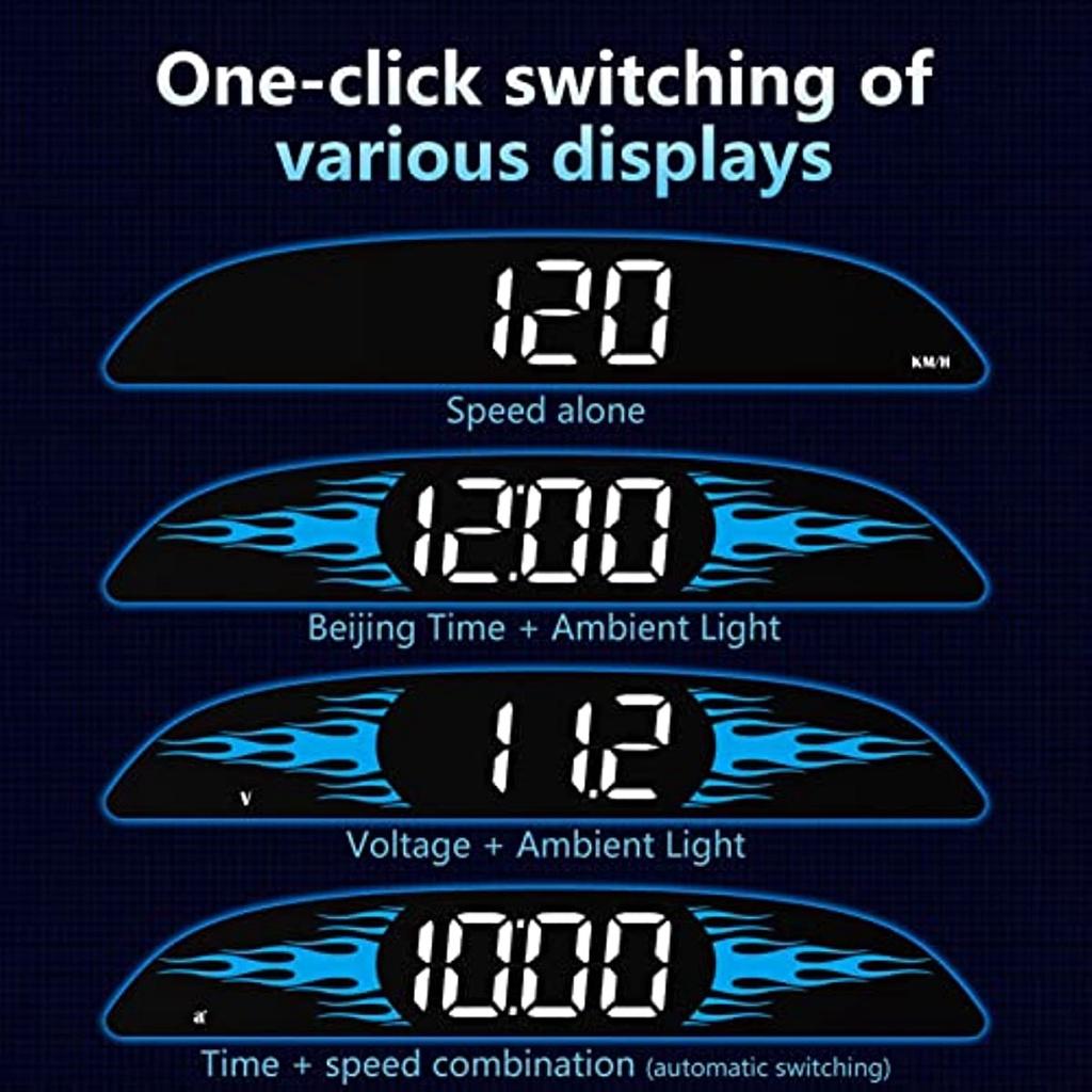 Head Up Display Car New OBD Speedometer HUD Head-up Display B2 Multi-Functions Car Diagnostic Detector Speedometer Safe Driving
