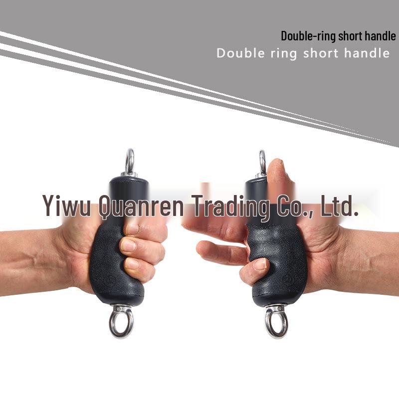

TPE Overmolded Dual Ring Short Fitness Handles