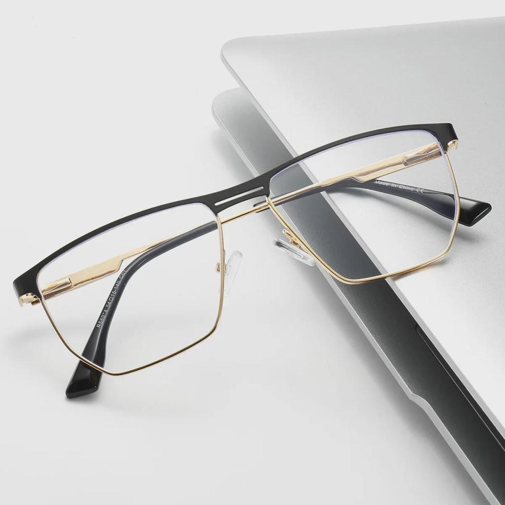 Ochelari de vedere clasici cu ramă semi-ramă pentru bărbați - Seria Business Elite, compatibili cu diplomele