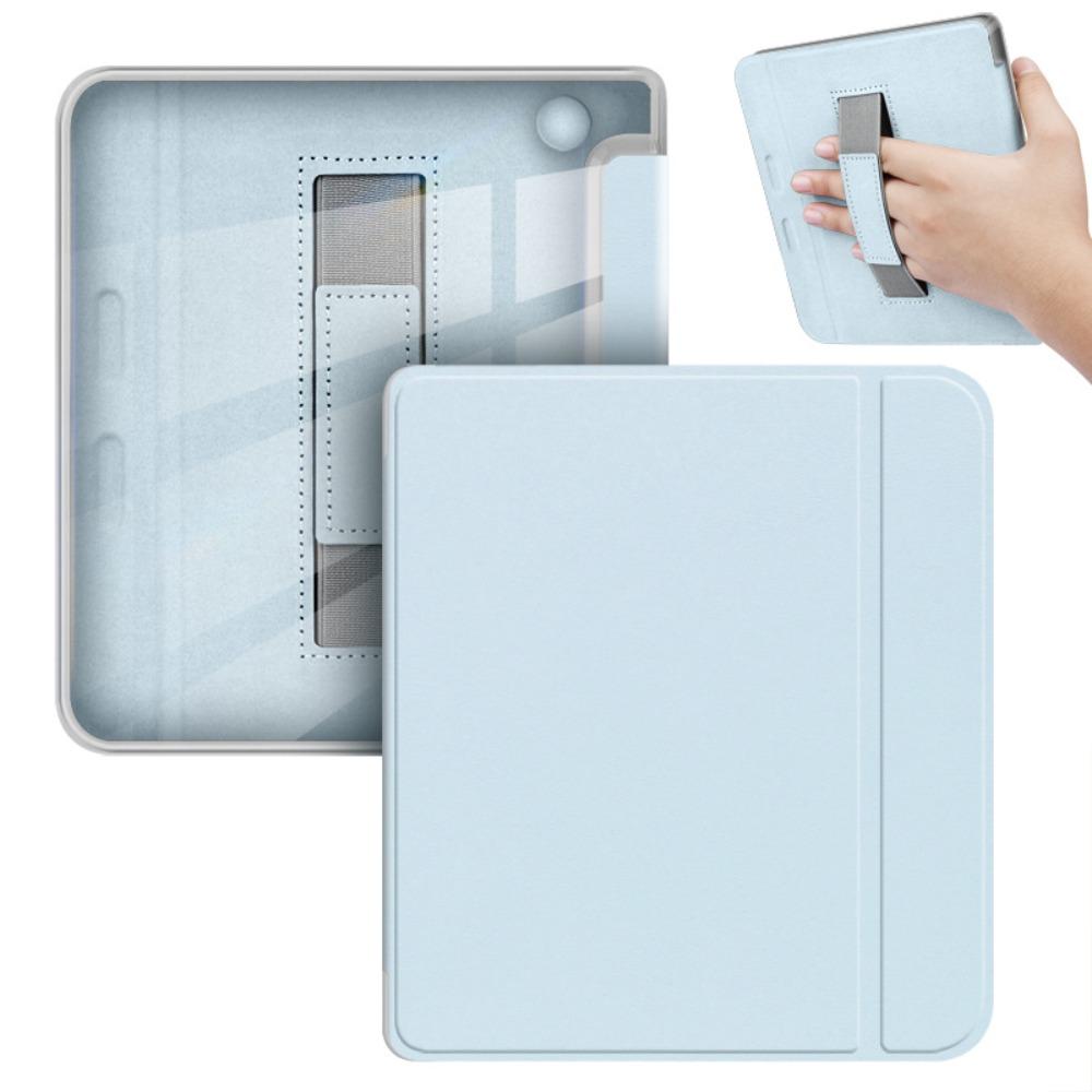 7 inch e-Reader Case Auto Wake/Sleep with Hand Strap Smart Cover Wear Resistant Acrylic Protective Shell for KOBO Libra Color/2