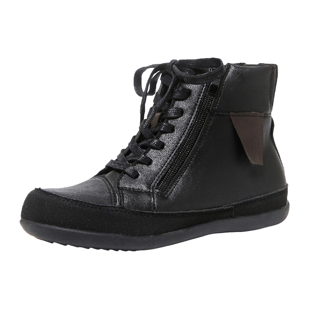 Women'S Boots Classic Fashion Plus Size Round Head Side Zipper With Plush Winter Leather Boots For Women Shoes Botas Mujer
