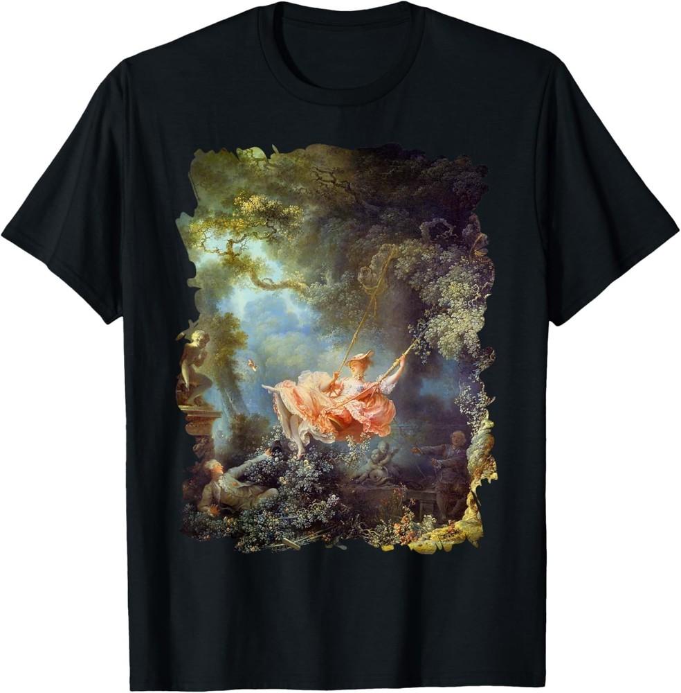 

Fragonard s The Happy Accidents of the Swing Famous Painting Gift Unisex T-Shirt 2XL