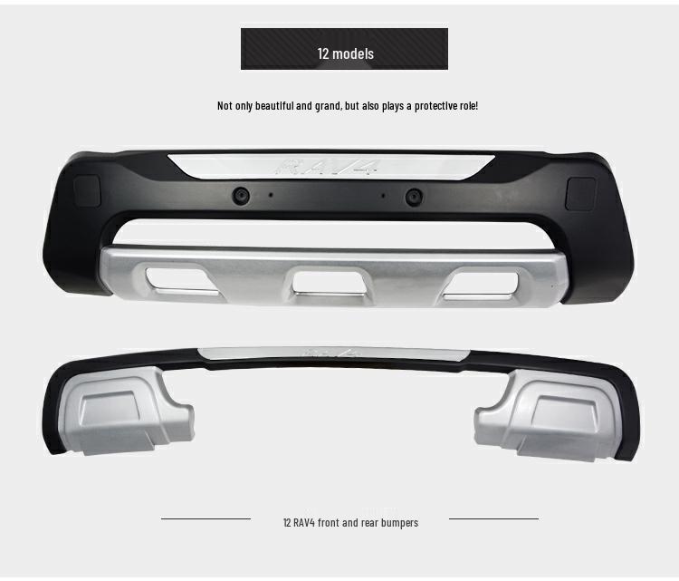 Compatible Front & Rear Bumper Guard Kit for 2009-2013 Toyota RAV4
