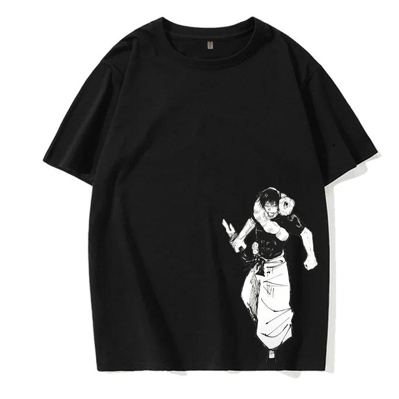 Bărbați de vară dimensiune europeană mânecă scurtă anime imprimare stradă îmbrăcăminte retro spălat tricou bărbați Harajuku model imprimare