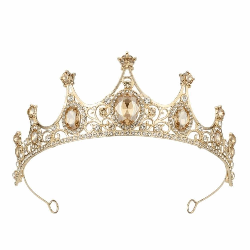 Rhinestone Queen Princess Crown Baroque AB Crystal Headwear Bridal Tiara Headband  Birthday Gift