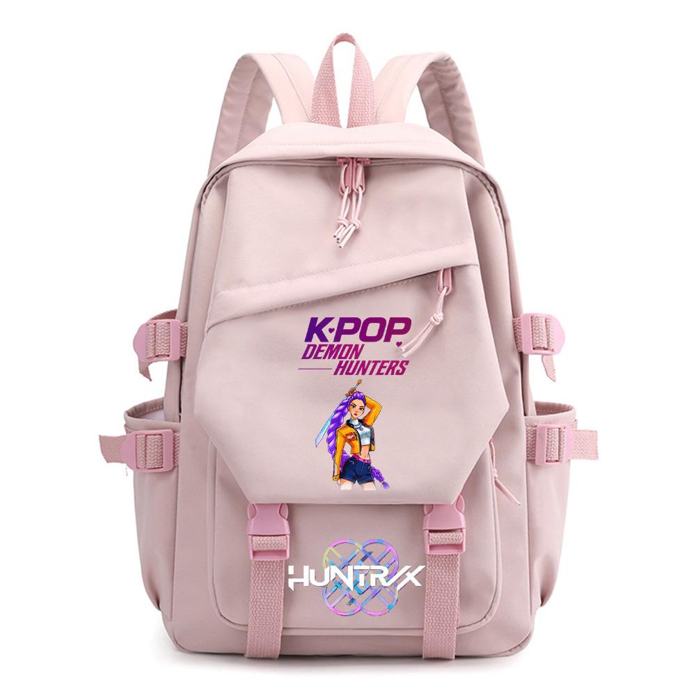 Rucsac Desene Animate Kpop Demon Hunters Imprimat pentru Adolescent Băiat Fată Ghiozdan Școlar Copii Elev Rucsac pentru Cărți Femei Geantă de Călătorie Copil Cadou Rucsac