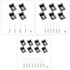 Glass Clamps Heavy duty Mounting Hardware Bathroom Glass Mounting set 4/6/8pcs