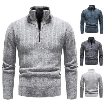 Mens Pullover Sweaters Autumn and Winter Casual Knitwear Male Pullovers Half Turtleneck Classic Men's Sweaters Wool Sweater