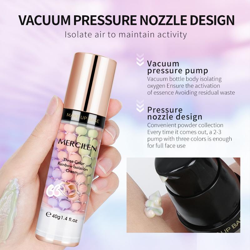 MERCILEN 2 IN 1 Rainbow Isolated + Sunscreen SPF 50+ Concealer Moisturizing Primer Brightening and Contouring