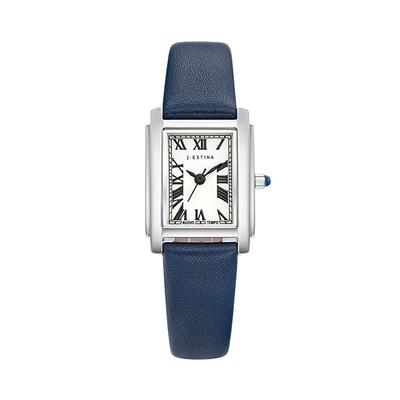 Jeieseutina Nuovo Tempo Rechteckige Lederuhr (Jwt2Le4Bf404Whna0)