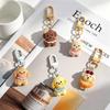 Adorable Cartoon Dog Keychain Scarf Pendant for Backpacks
