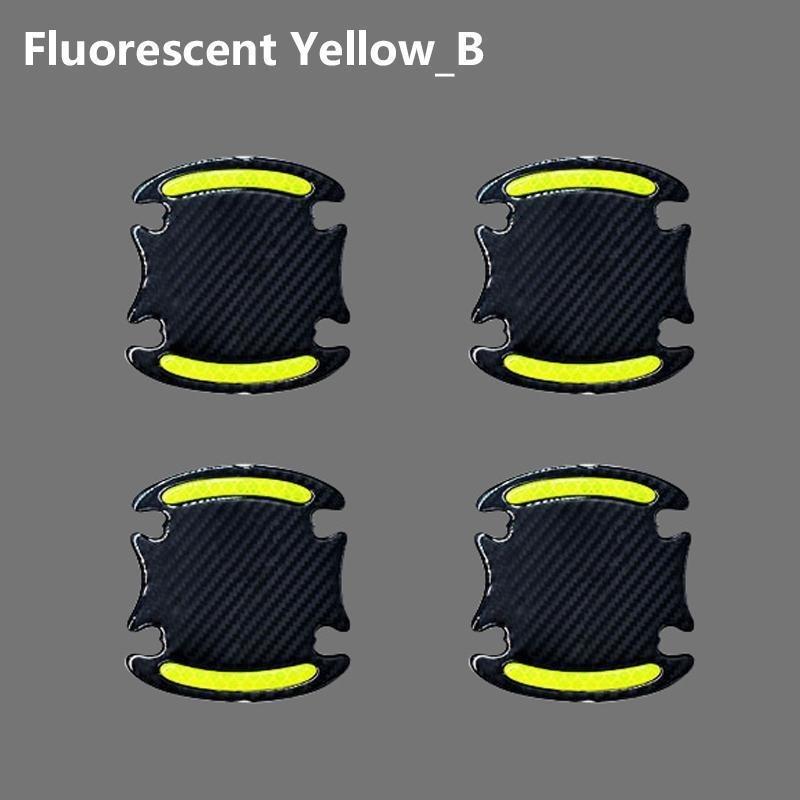 4PCS Car Door Reflective 3D Universal Decal Tape Open Stickers Warning Mark Night Driving Safety Lighting Luminous Decor Auto Door Stickers