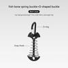Camping Deck Peg Tent Rope Buckle Portable Camping Awning Tent Hooks Fixed Nail Lightweight Spring Ground Nail Outdoor Tools