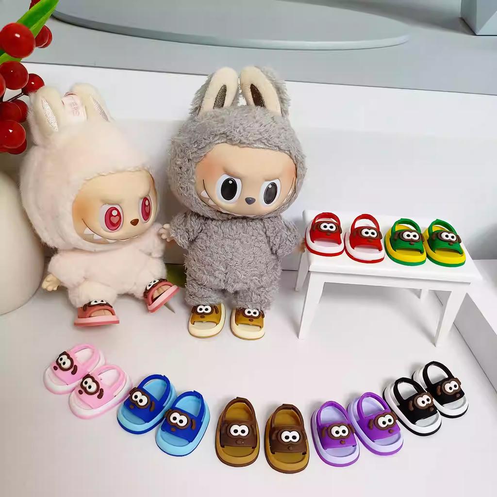 Mini Sandals Shoes Fit designed for LABUBU V1 V2 V3 Cotton Dolls Shoes Stylish Casual Sports Shoes Dolls Accessories DIY Doll Playthings