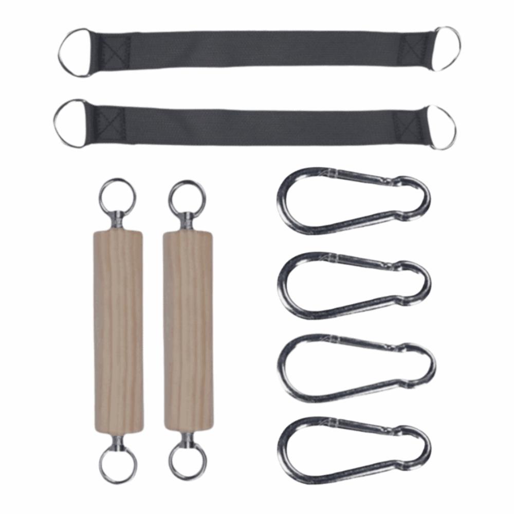 8pcs Double Ring Lat Pull Down Handle Tricep Rope Gym Exercise Handle Pull Up Handle  Home Gym