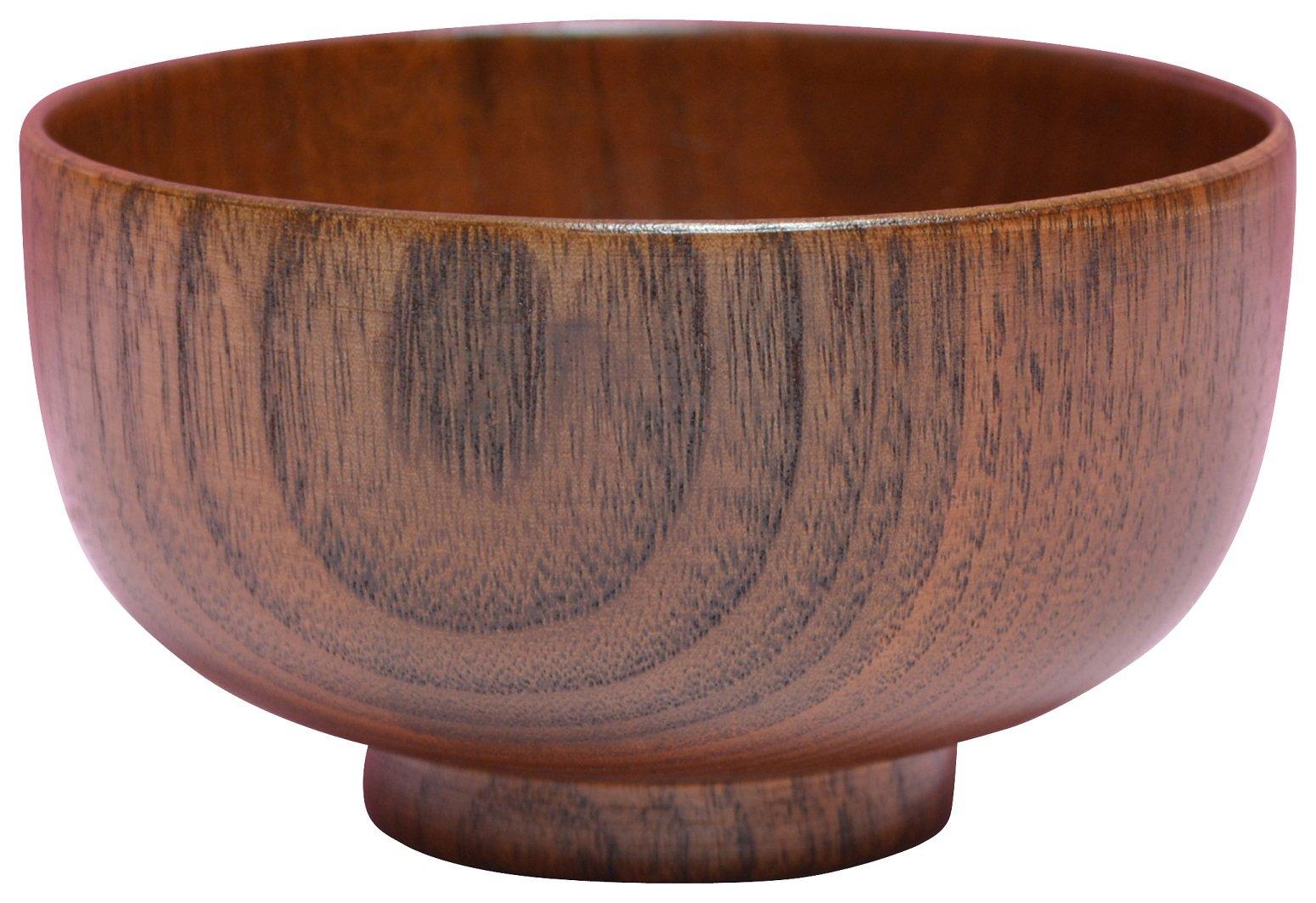 Tsunoda Seibei Shoten Hotei Wooden Soup Bowl (Suri) TKB271-2