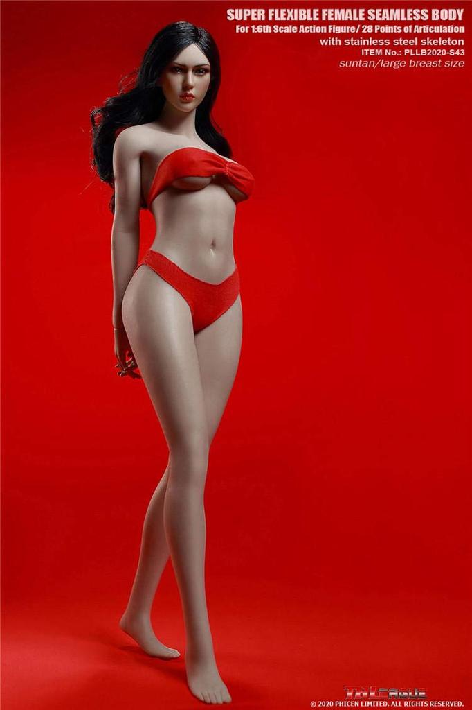 scale action figure TBLeague Suntanned skin Tall beautiful girl Super flexible seamless body Large bust Bikini included Head included Full set