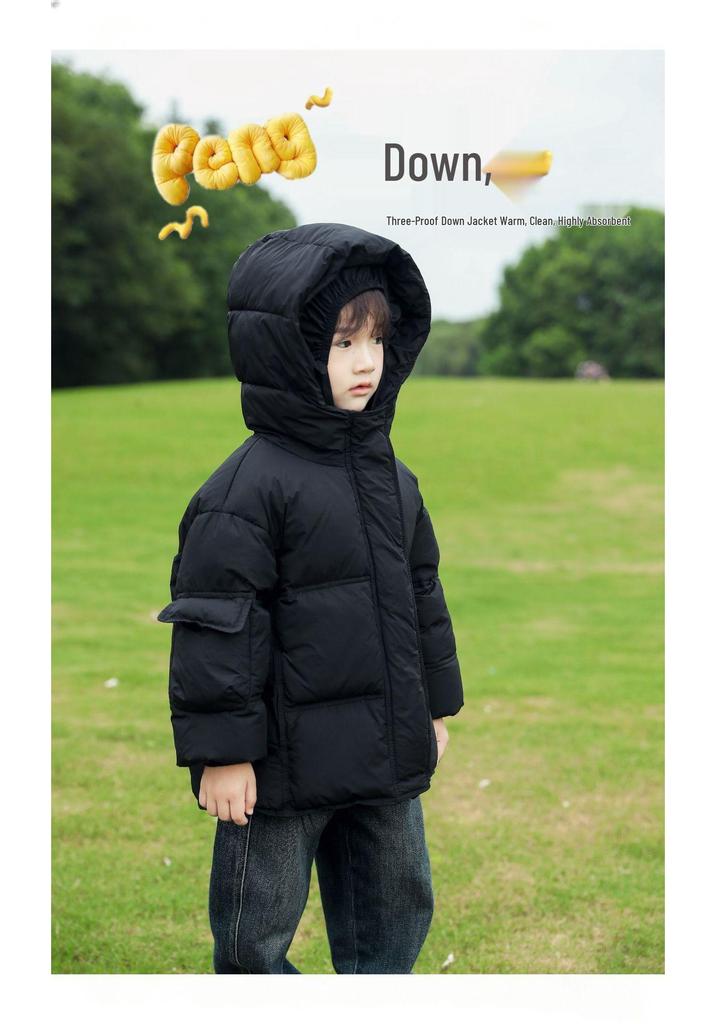 2026 Children's Hooded Down Jacket: Winter-Proof, Heat-Storing, Stylish Warm Coat for Toddlers