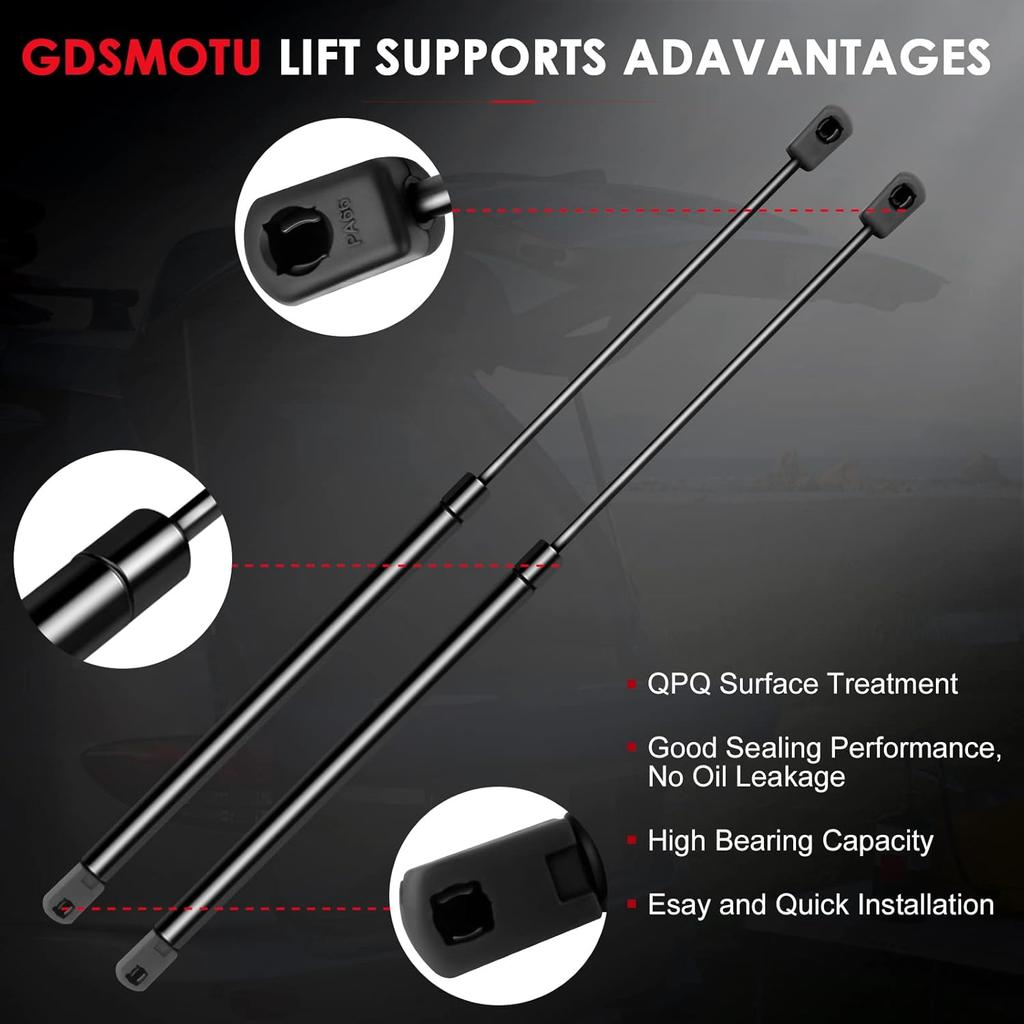 Rear Window Glass Lift Supports & Rear Windshield Struts Shock Gas Spring 4185 PM1099 SG330025 for Cadillac Escalade ESV EXT, for Chevy Tahoe,