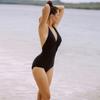 Swimwear Is Feminine V Retro Ins Internet Celebrity Hot Girl Style Backless One-piece Sports Swimming Suit