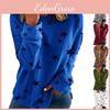 Women Casual Tunic Crew Neck Long Sleeve Star Print Tee Top Blouse For Daily Comfort And Style