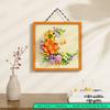 Simulated Flower Photo Frame Building Blocks, Eternal Flower Wall Decoration, Difficult Assembly Toys, Children's Birthday Gifts