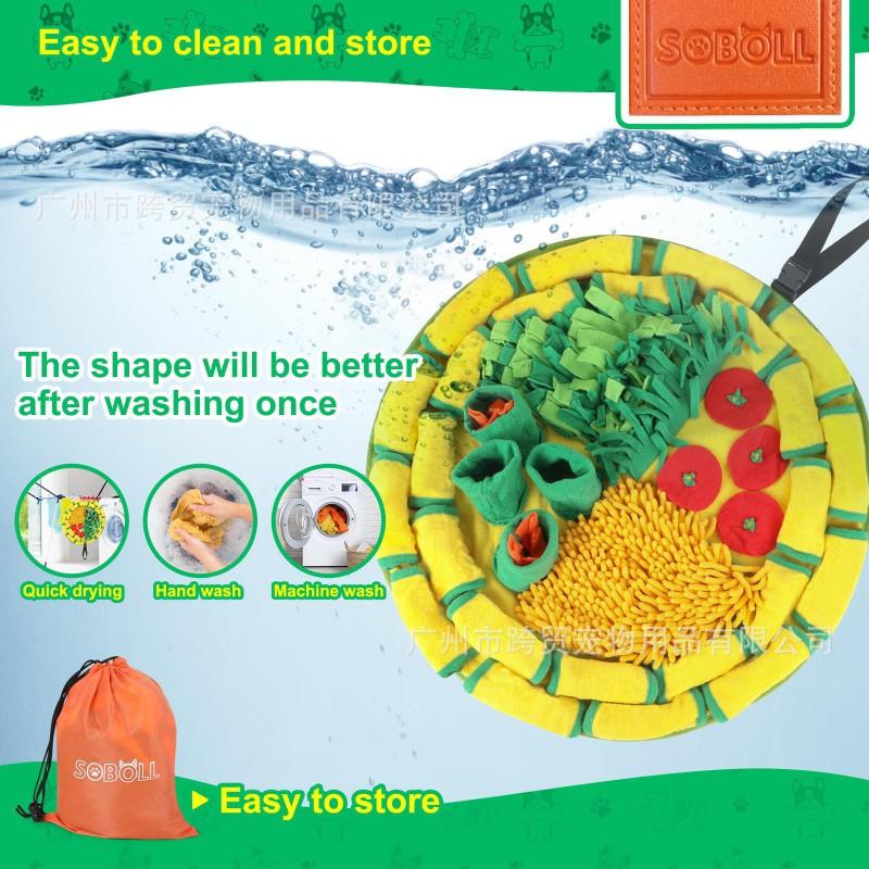 Multi-Function Snuffle Mat Dogs Cats Small Pets Slow Feeder Calming Puzzle Toy Anti-Slip Portable Washable