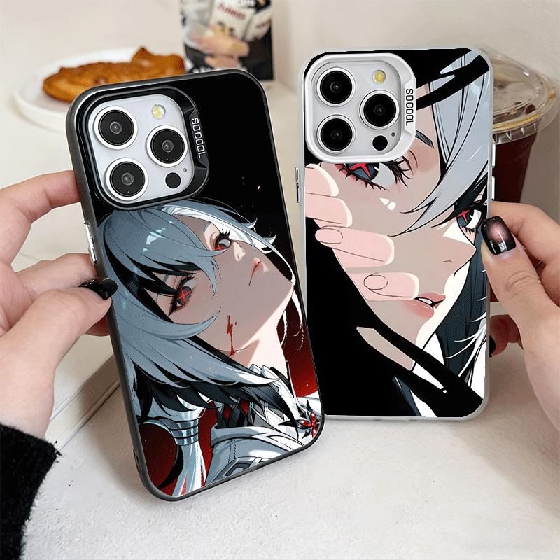 Genshin Impact Arlecchino Soft Phone Case for iPhone 15 16 17 Pro Max 17Air 16E 14 Plus 13 12 Mini Shockproof Cover Back Shell