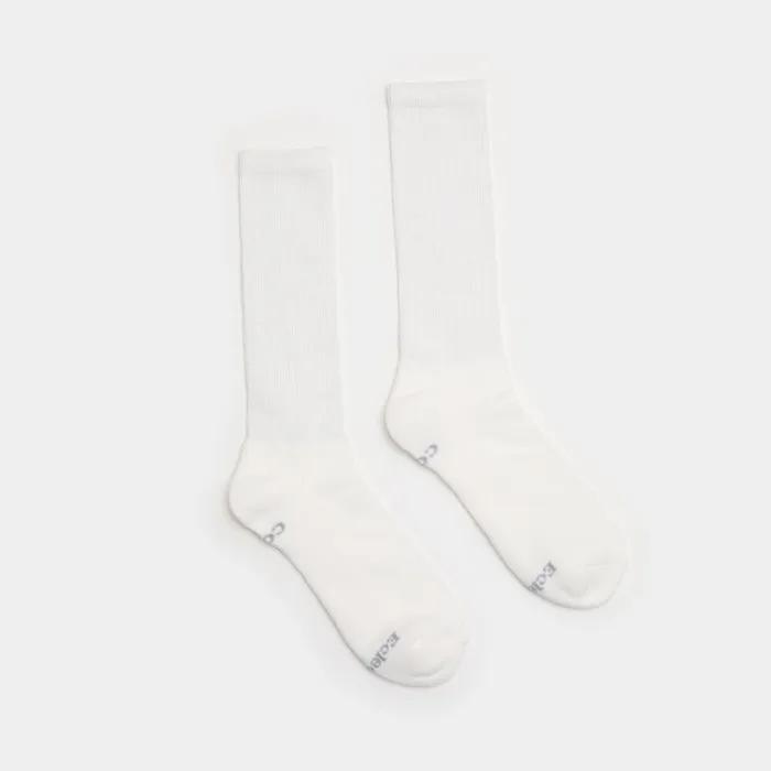 Half-ribbed socks (Off-White)
