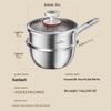 KOBACH 316L Stainless Steel Baby Food Milk Pot with Steamer