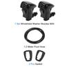 INFINAUTO Washer Nozzle Front Windshield Washer Nozzle 2 Gaskets 1.2m Hose Fits Jeep Chevy Pontiac Compatible Saturn Black