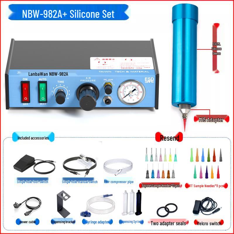 Lanbaowan Fully/Semi-Automatic UV/Silicone Potting & Dispensing Machine with Manual Controller