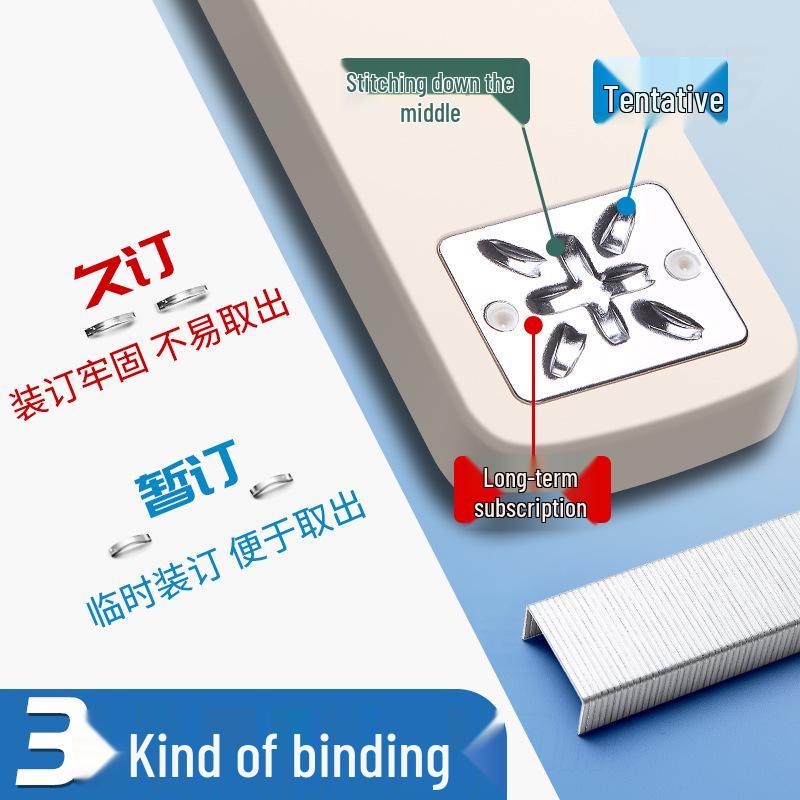360° Rotatable Student Stapler, High-Value Office & Household Use, Thickened Labor-Saving Binding Machine